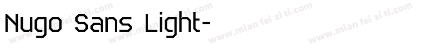 Nugo Sans Light字体转换